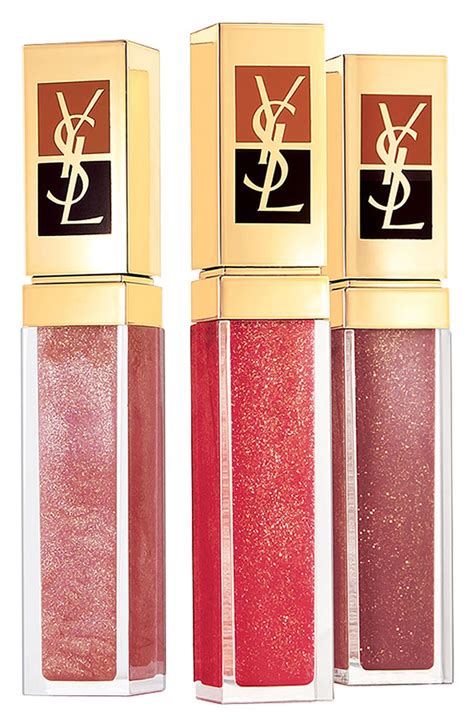 ysl gold lip gloss|YSL lip gloss gift set.